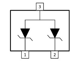 Block Diagram - Texas Instruments MMBZxVAL Dual Channel Zener Diode